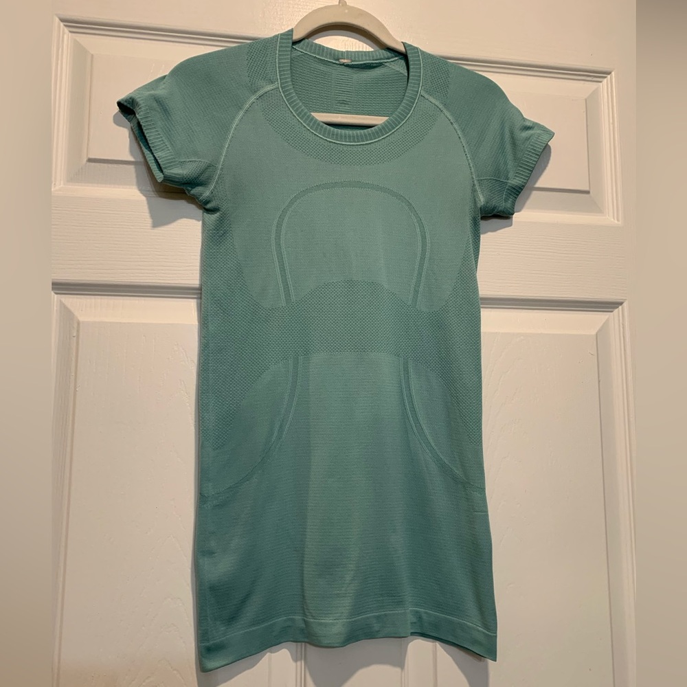 Seafoam Green Lululemon Running Top